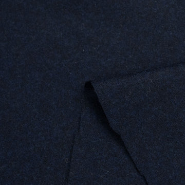 Italian Wool Felt Coating Navy 03