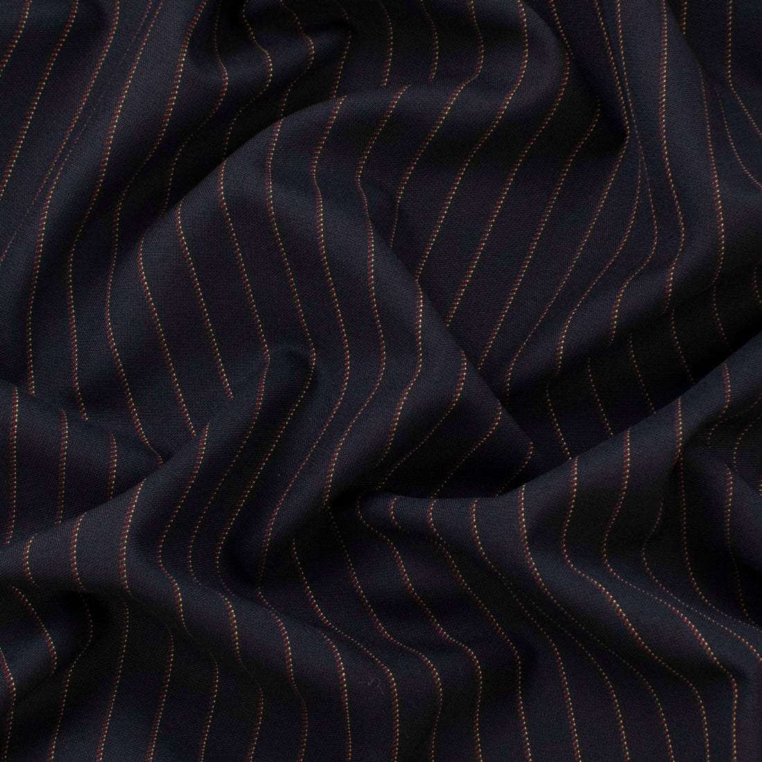 Japanese Nikkei Suiting Red Pinstripe on Black