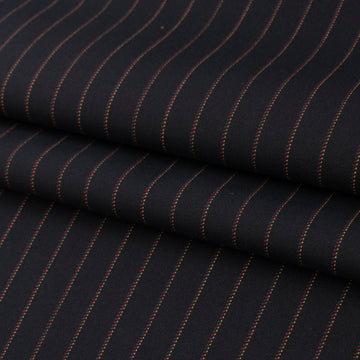 Japanese Nikkei Suiting Red Pinstripe on Black