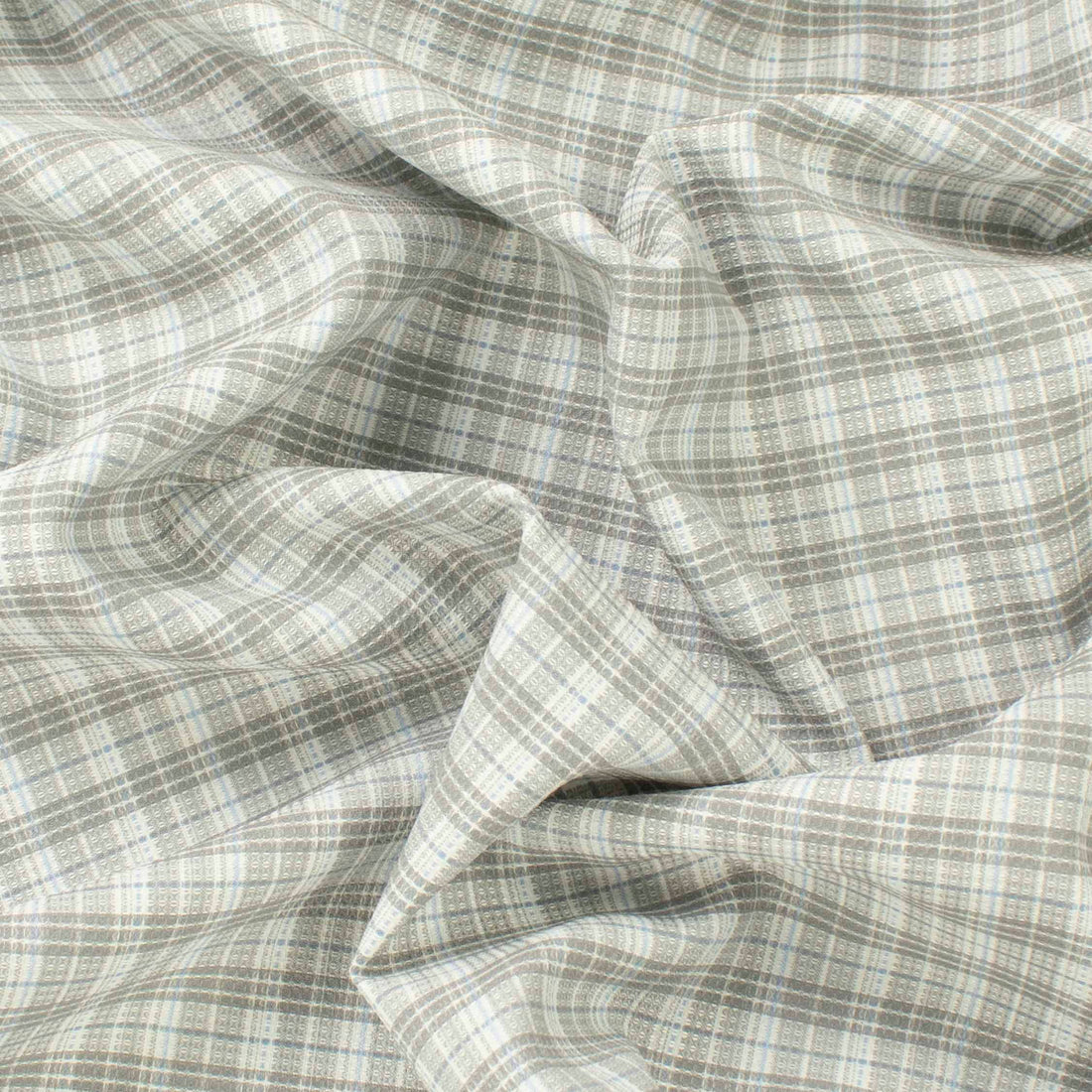 Japanese Nikkei Suiting - Silver Checks