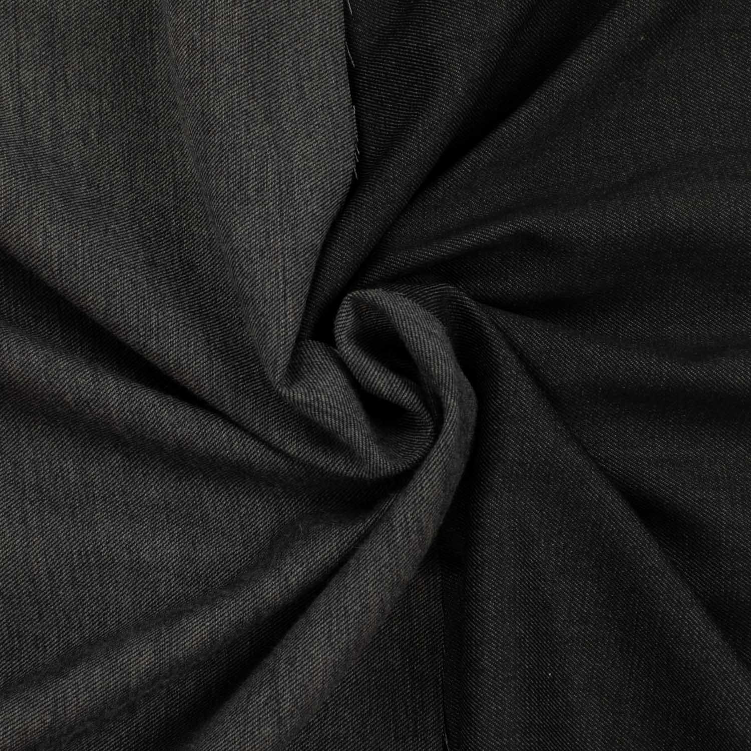 Japanese Wool Suiting Slight Stretch Charcoal 150CM