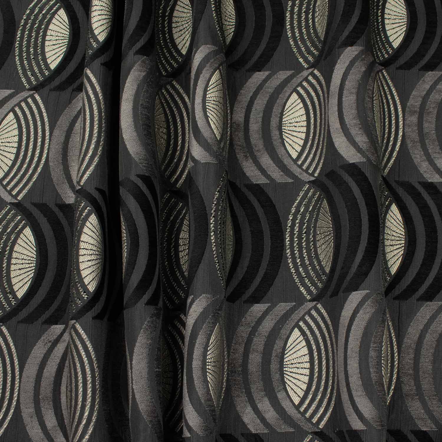 Geometric Chenille Velvet Upholstery/Curtain Fabric Design-Jigsaw