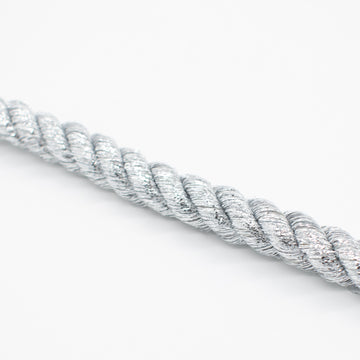 Simplicity Jumbo Metallic Silver Twisted Cord 13mm