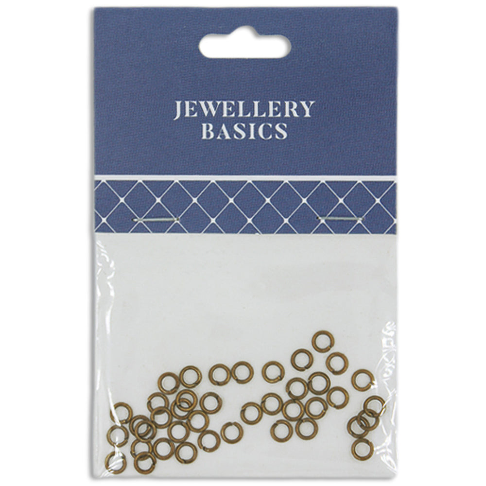 Jump Ring 4mm Boho Gold 40Pcs