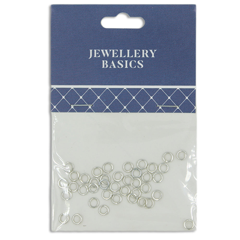 Jump Ring 4mm Dark Silver 40Pcs