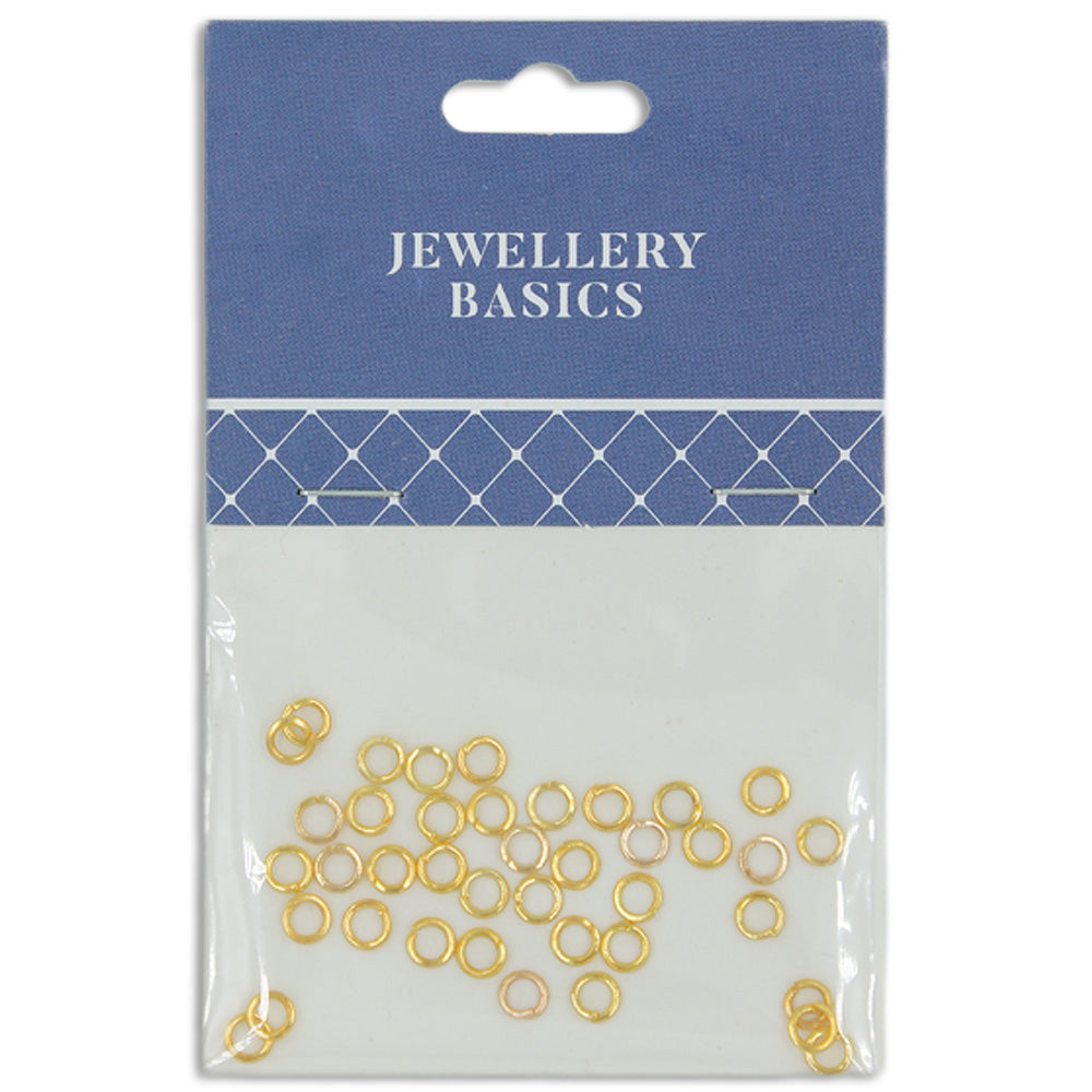 Jump Ring 4mm Gold 40Pcs