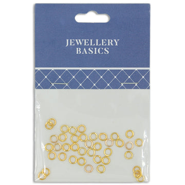 Jump Ring 4mm Gold 40Pcs