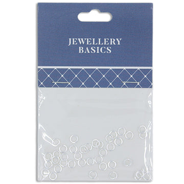 Jump Ring 4mm Silver 40Pcs