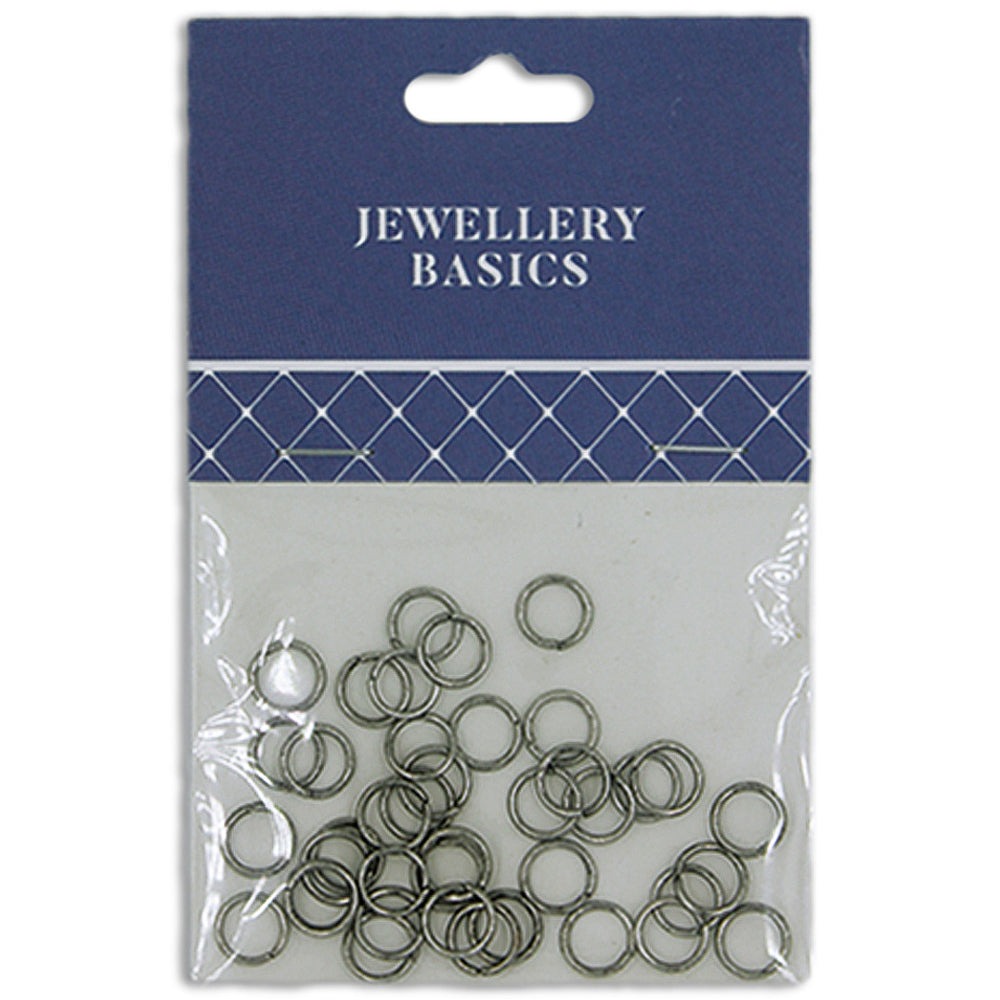 Jump Ring 7mm Antique Silver 40Pcs