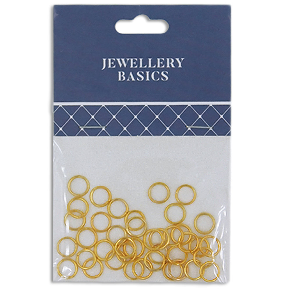 Jump Ring 7mm Gold 40Pcs