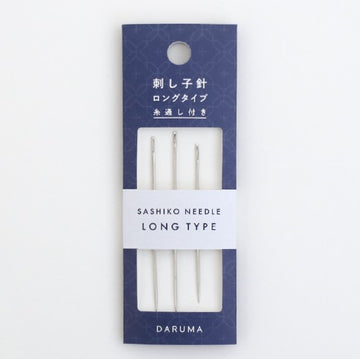 Daruma Sashiko Needles – 3 Needles with Threader