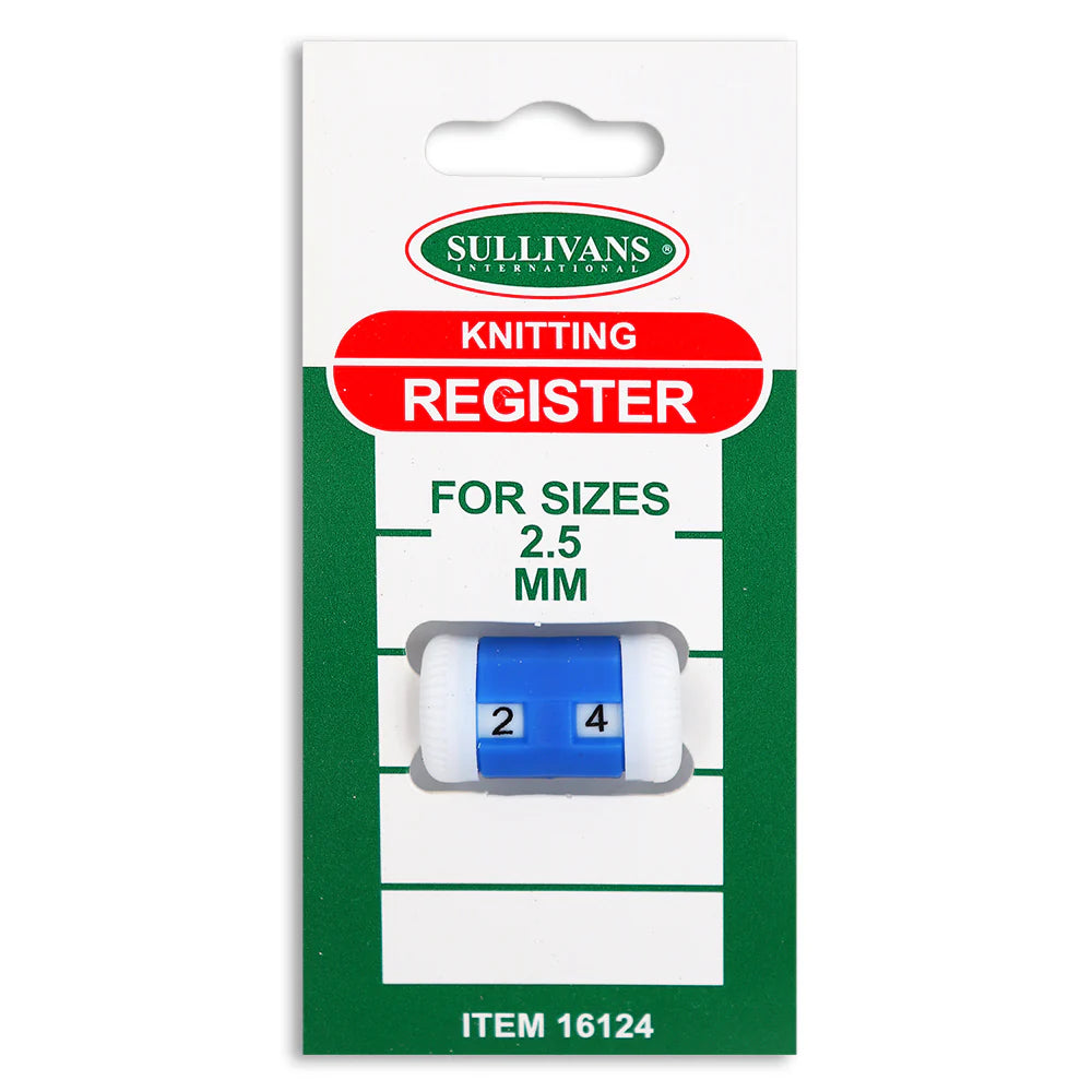 Sullivans Knitting Register Row Counter