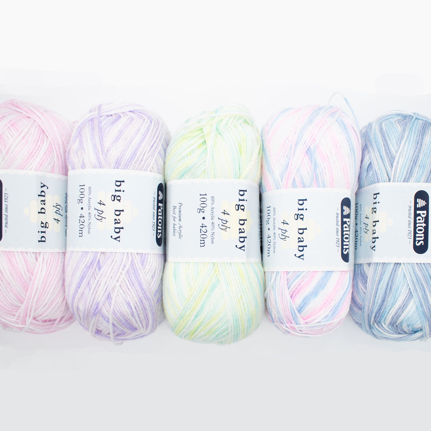 Patons Big Baby 4 Ply Knitting Yarn