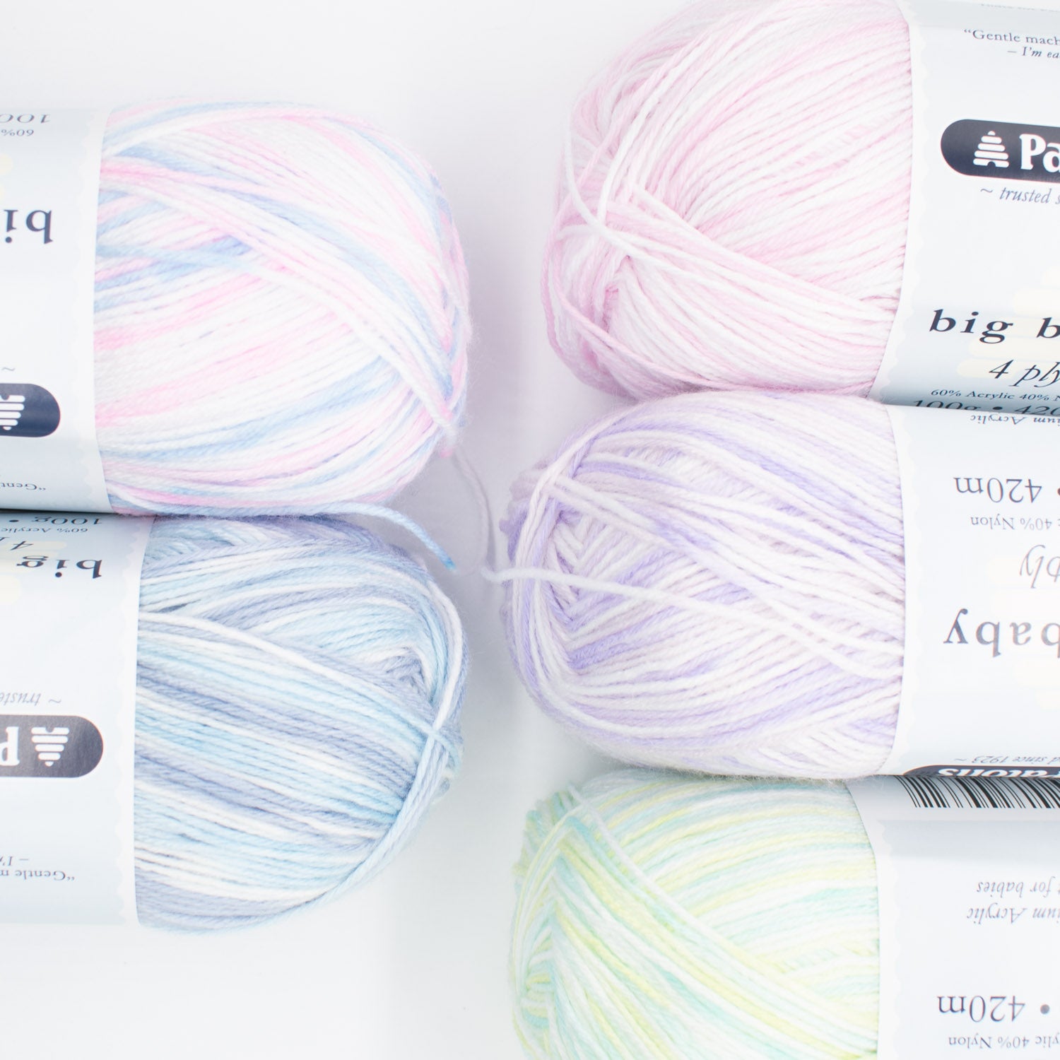 Patons Big Baby 4 Ply Knitting Yarn