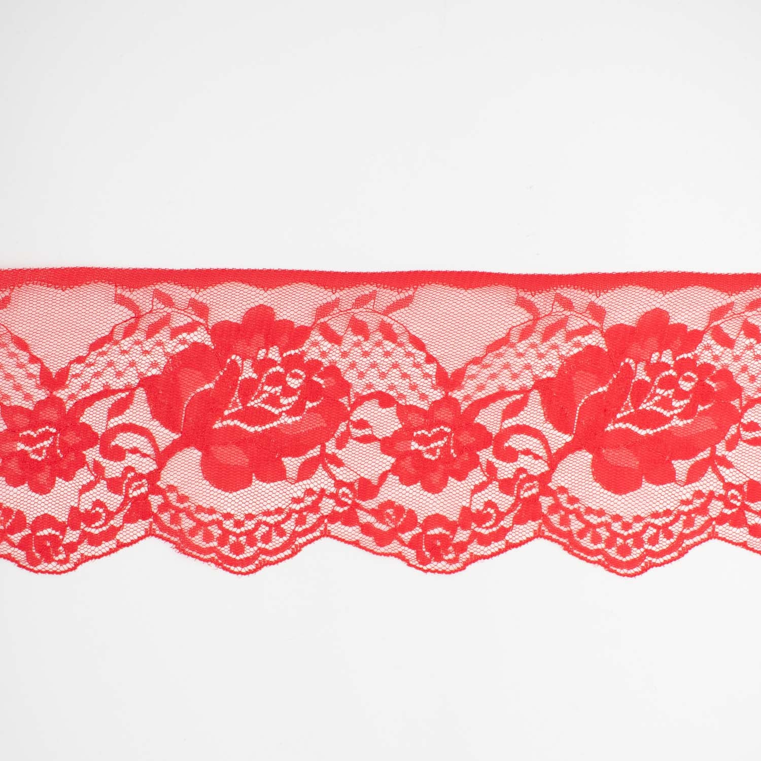 Nylon Lace Trim Design-13 Roses 100mm
