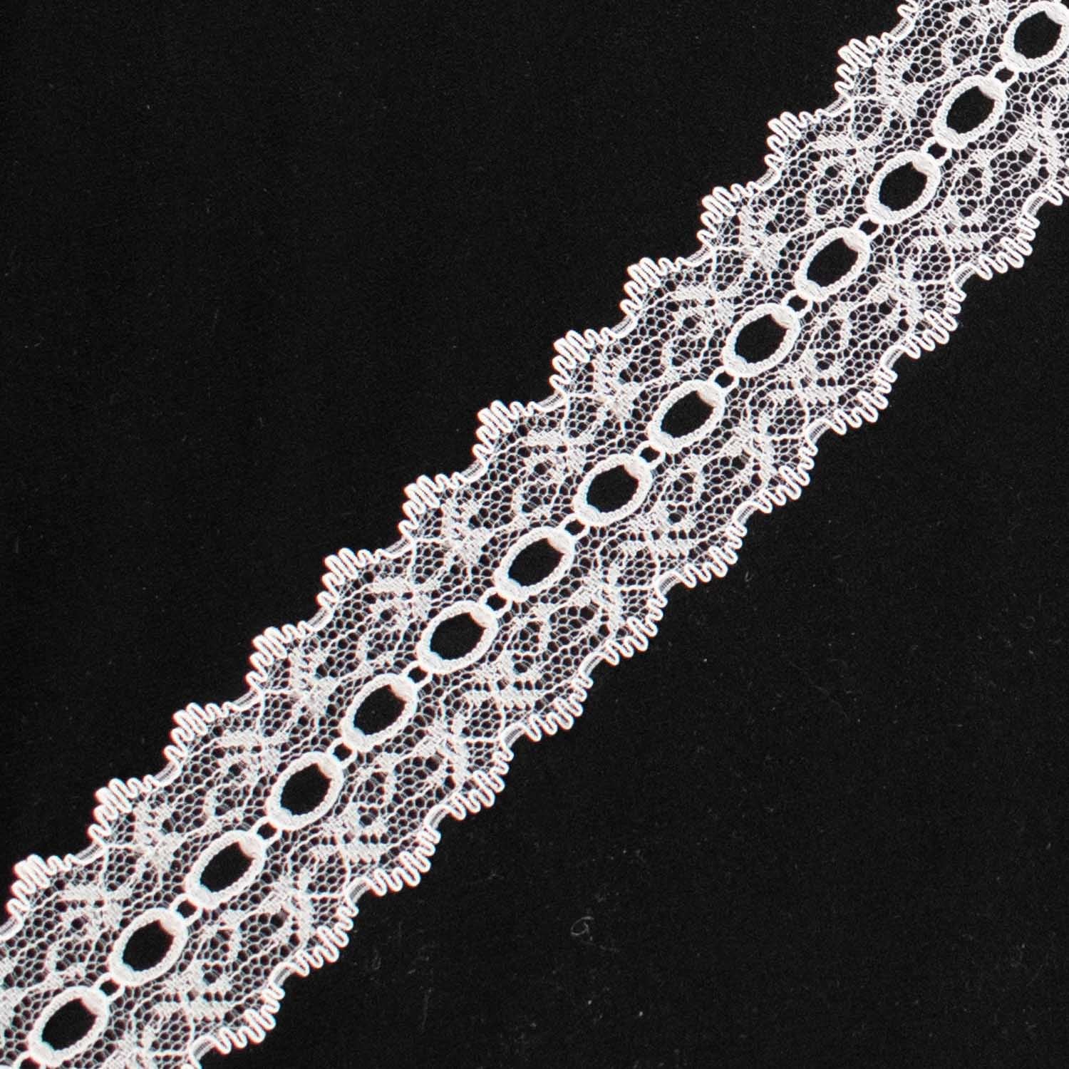 Feathered Eyelet Lace 37mm