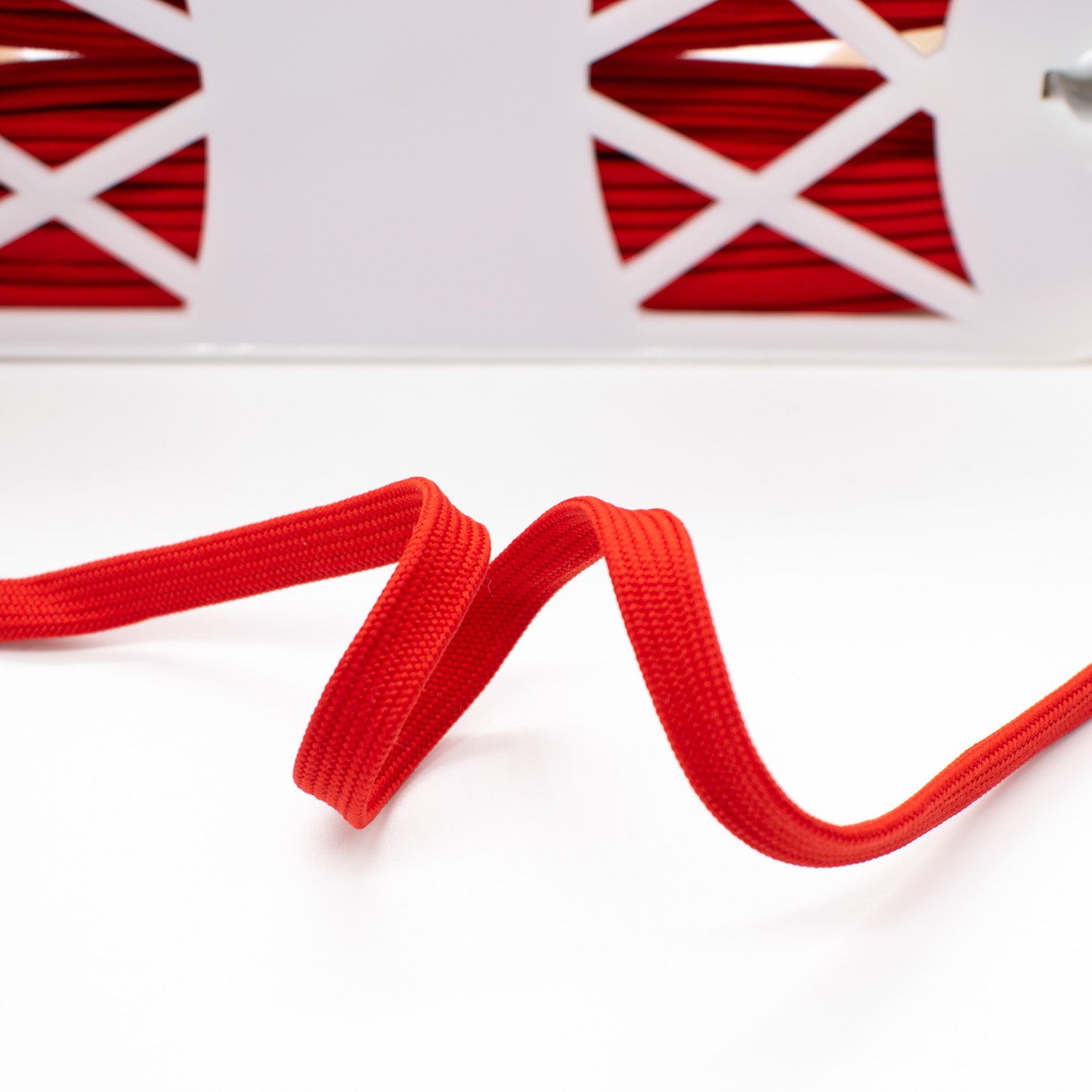 Simplicity Lanyard Cord Shoes Lace Cotton Trim Red 1cm