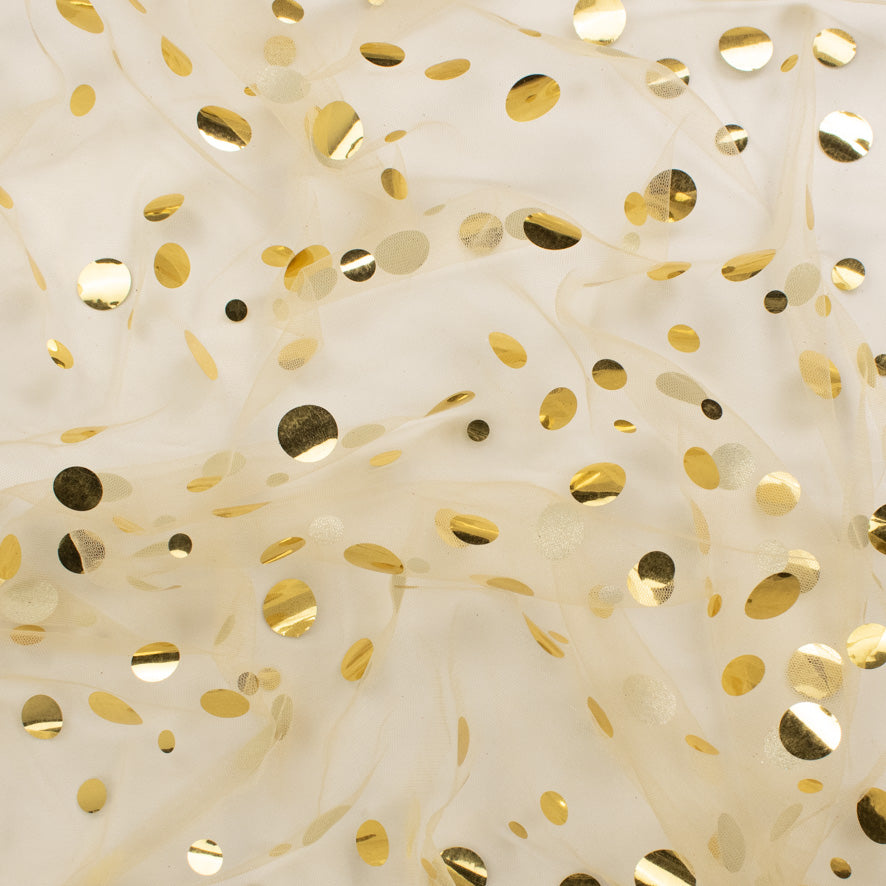 Large Sequin Disco Dot Sequin Mesh