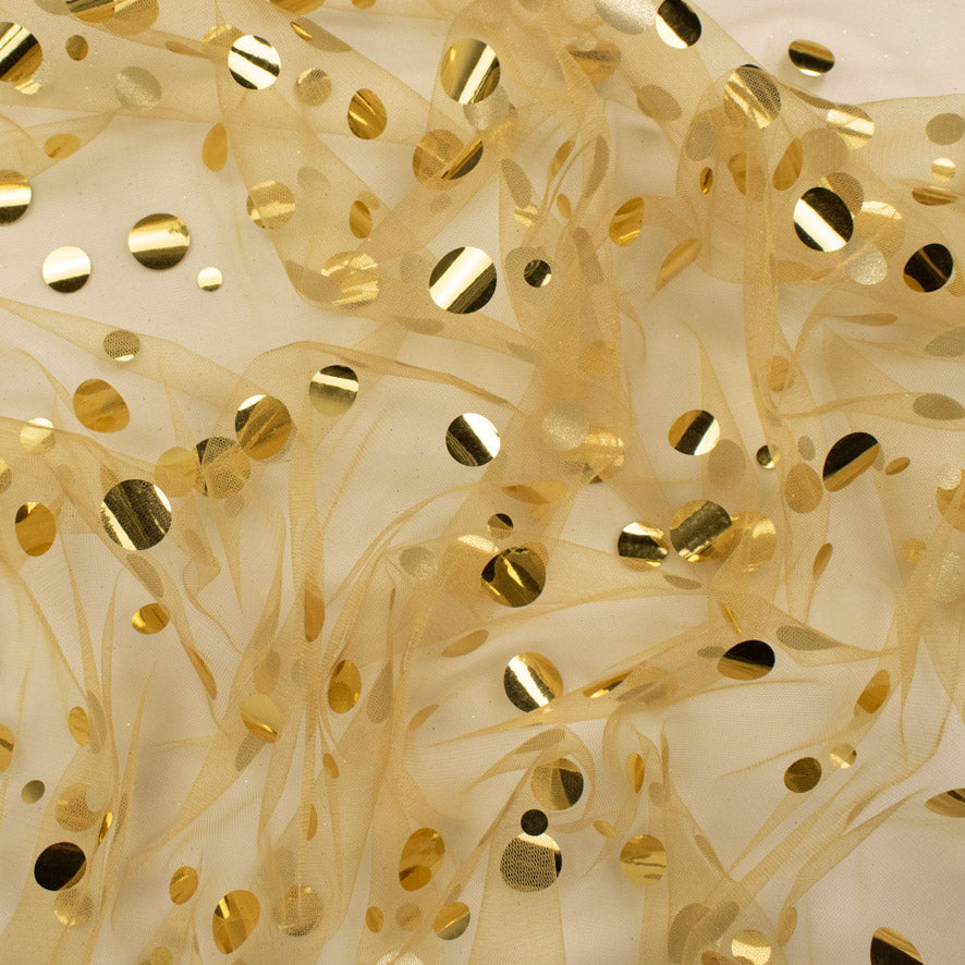 Large Sequin Disco Dot Sequin Mesh