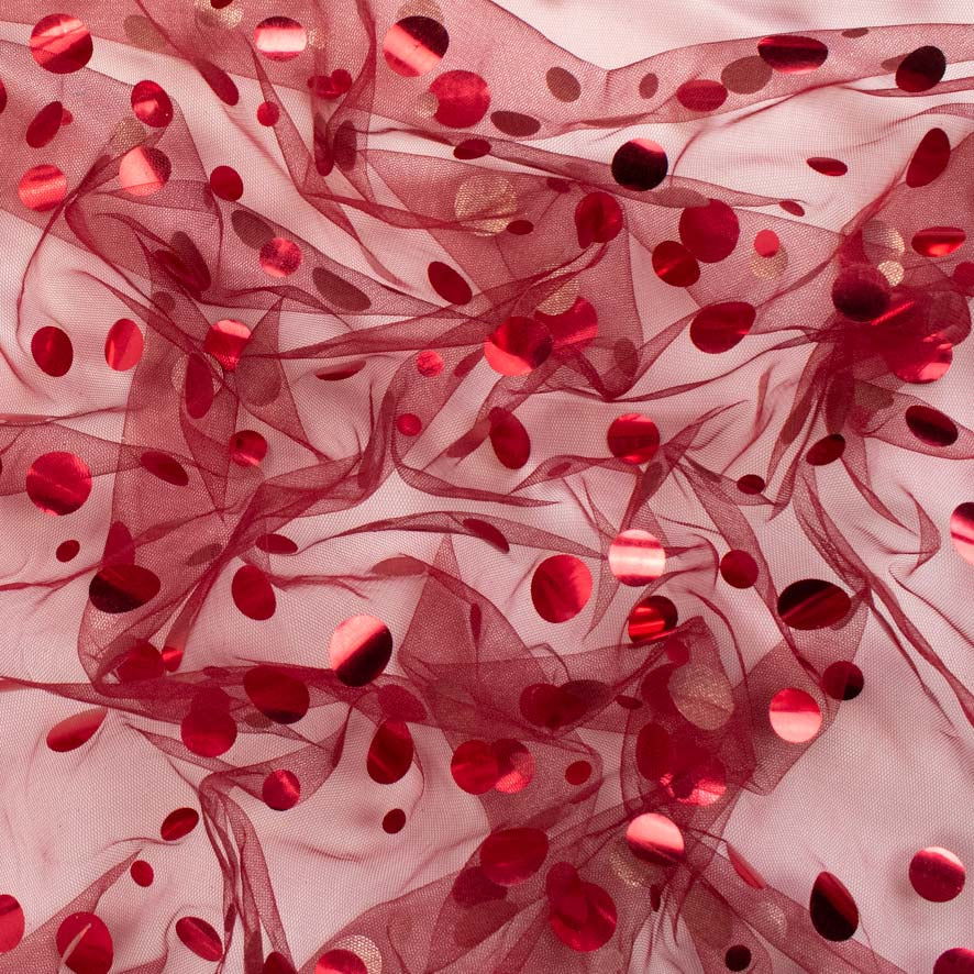 Large Sequin Disco Dot Sequin Mesh