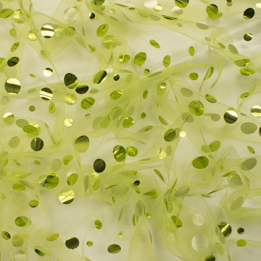 Large Sequin Disco Dot Sequin Mesh