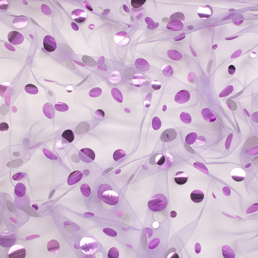 Large Sequin Disco Dot Sequin Mesh