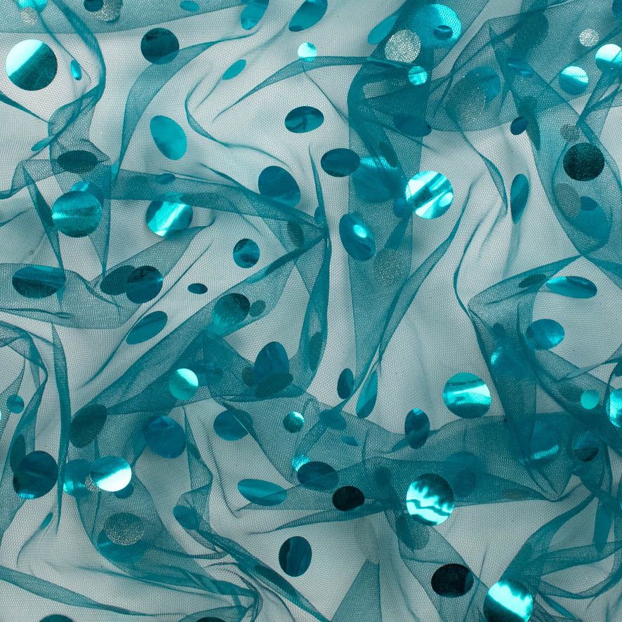 Large Sequin Disco Dot Sequin Mesh