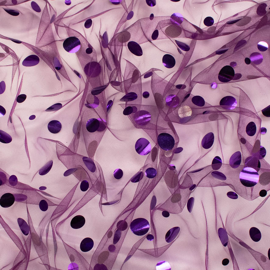 Large Sequin Disco Dot Sequin Mesh