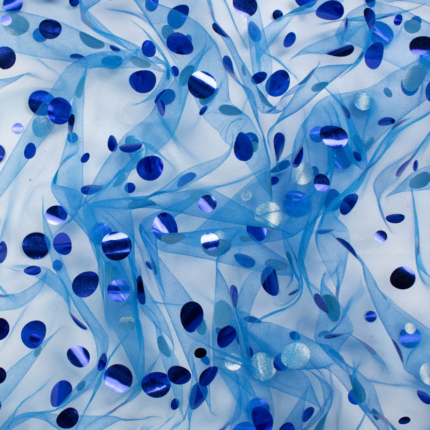 Large Sequin Disco Dot Sequin Mesh