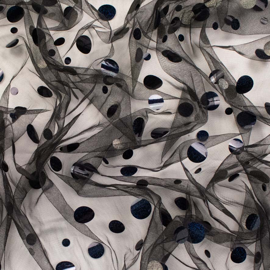 Large Sequin Disco Dot Sequin Mesh