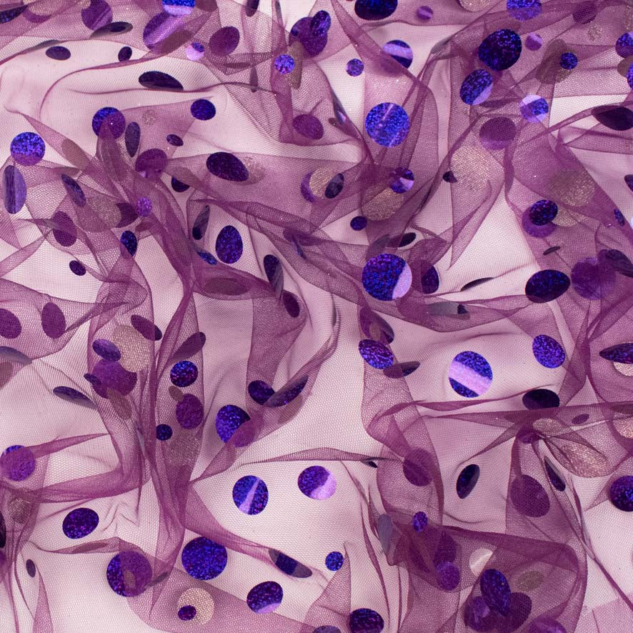 Large Sequin Disco Dot Sequin Mesh