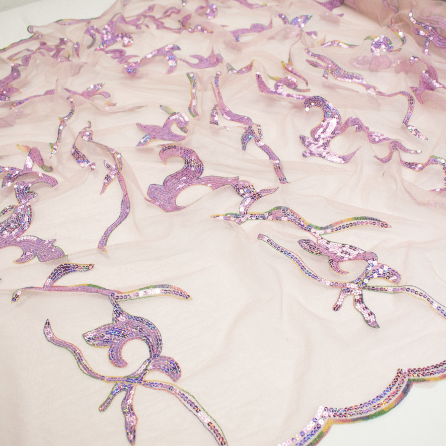 Light Sequin Tulle Lace Design-16