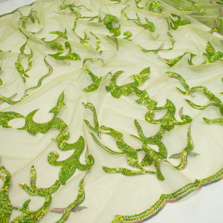 Light Sequin Tulle Lace Design-16