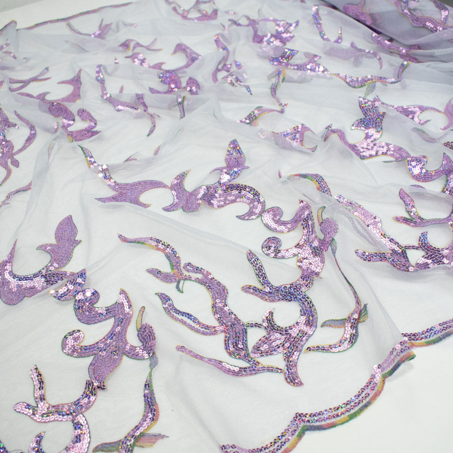 Light Sequin Tulle Lace Design-16