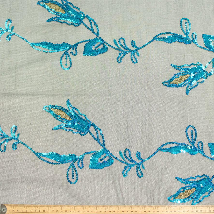 Light Sequin Tulle Lace Design-21