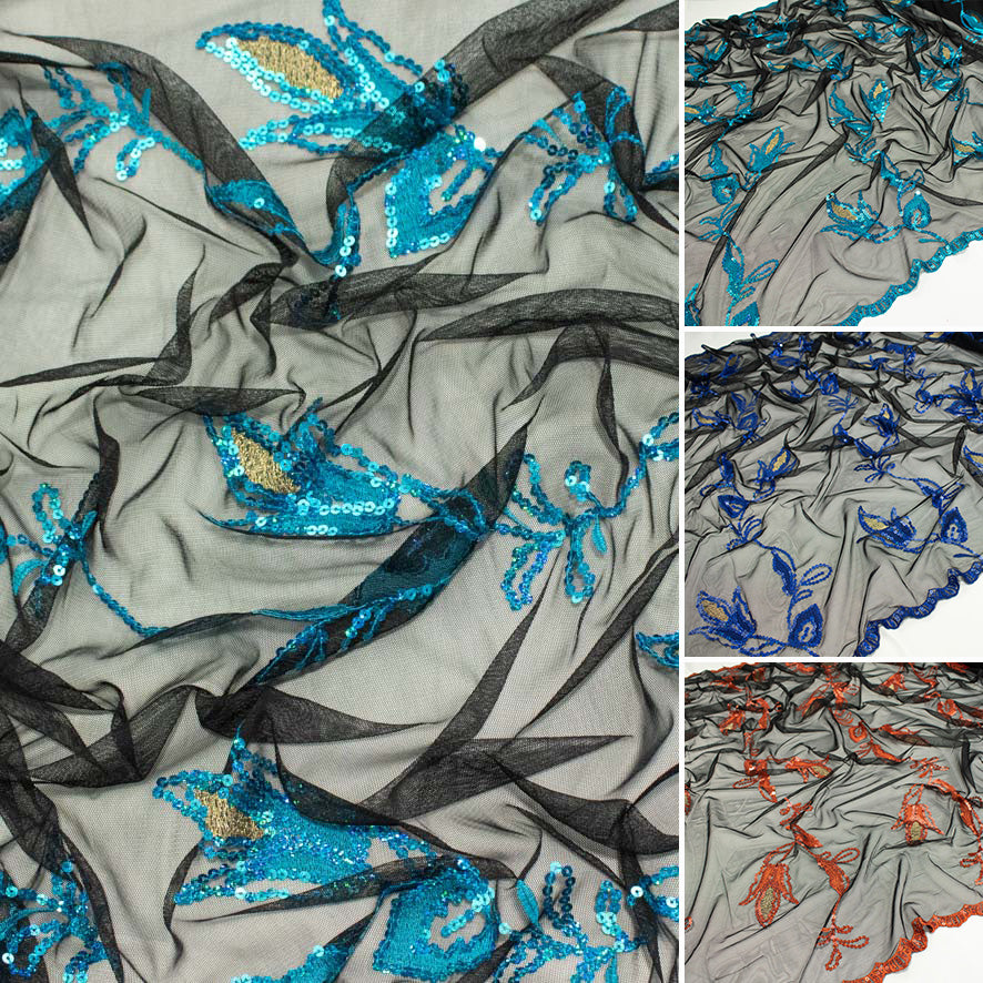 Light Sequin Tulle Lace Design-21