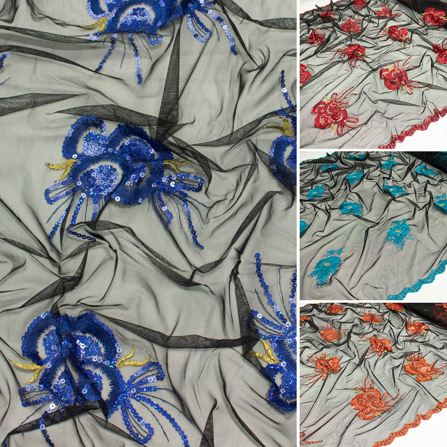 Light Sequin Tulle Lace Design-22