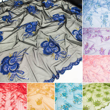 Light Sequin Tulle Lace