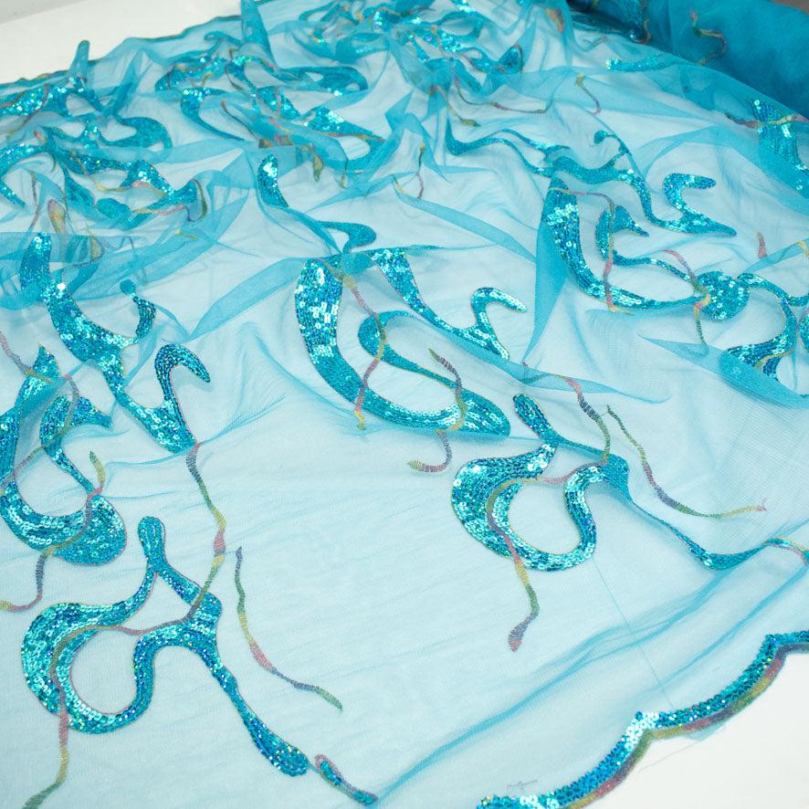 Light Sequin Tulle Lace Design-8