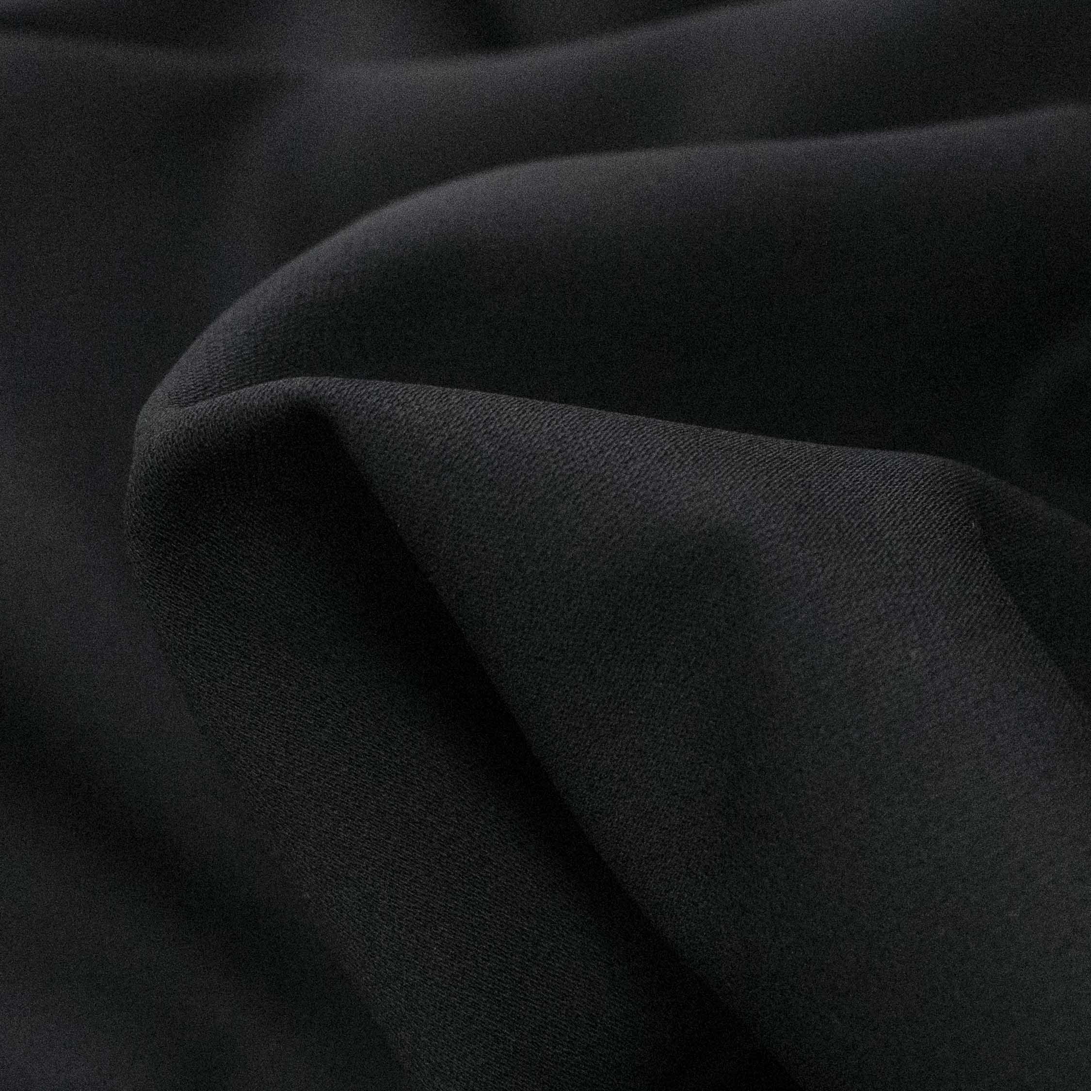 Japanese Crepe Suiting Light Weight Design-12 Black