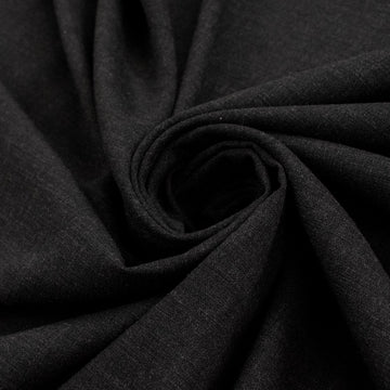Light Weight Wool Suiting Slight Stretch - Black 150CM