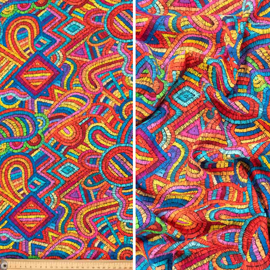 Linen Rayon Digital Print