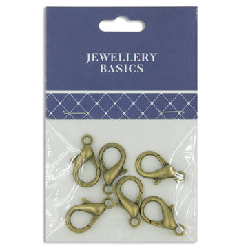 Lobster Clasps 21mm Boho Gold 6Pcs
