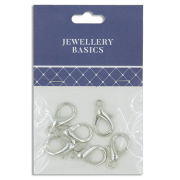 Lobster Clasps 21mm Dark Silver 6Pcs