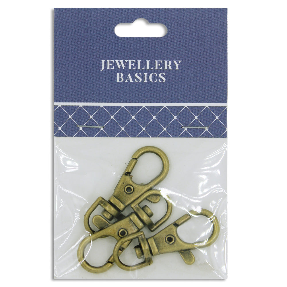Lobster Clasps 38mm Boho Gold 3Pcs