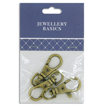 Lobster Clasps 38mm Boho Gold 3Pcs