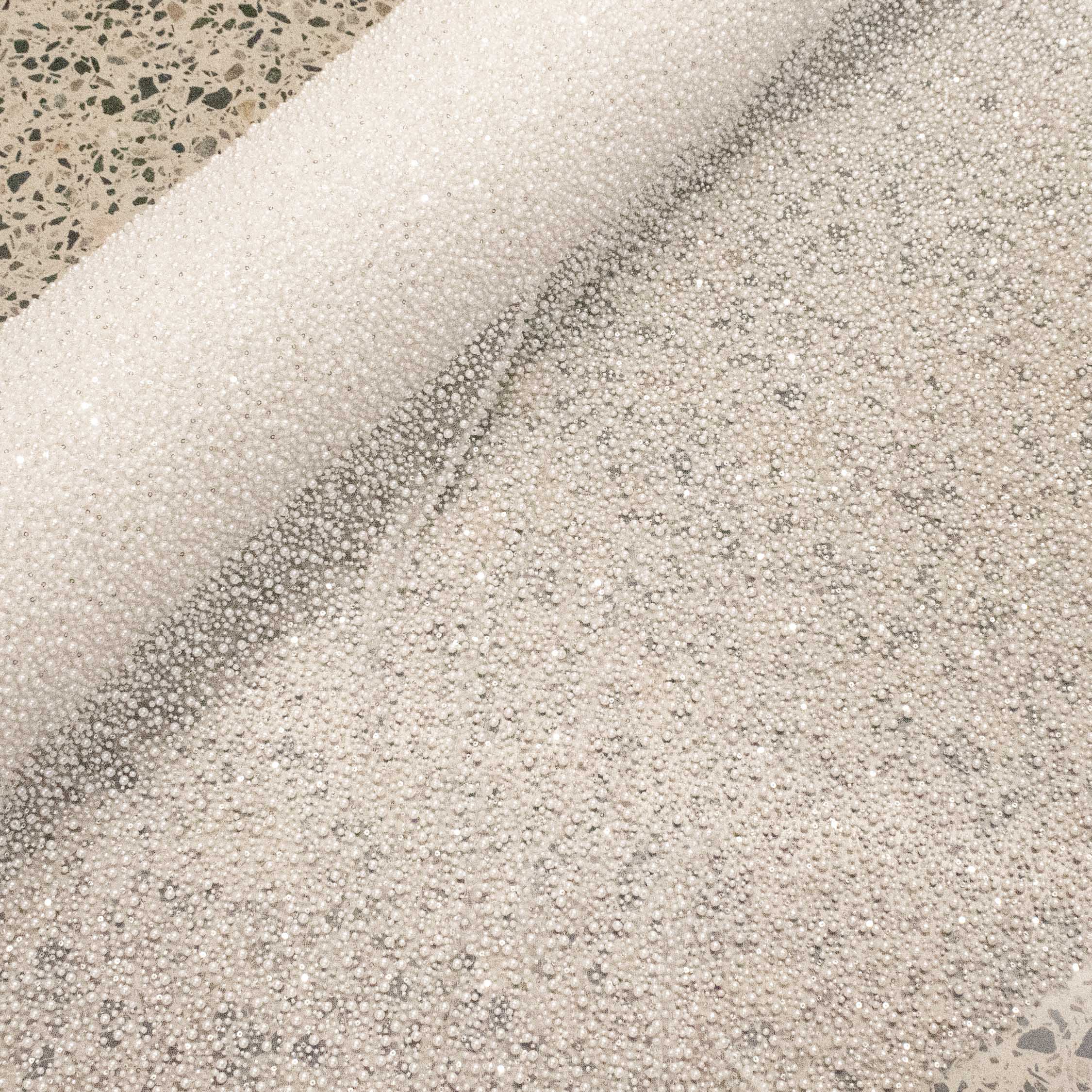 Luxury Pearl & Crystal Beaded Sequins Mesh Lace – SS41903 White