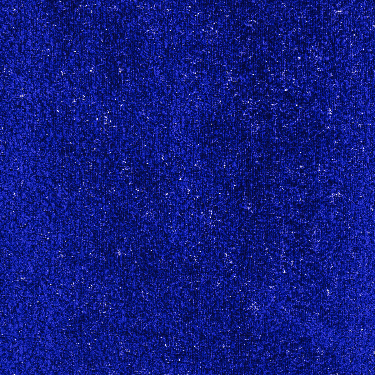 Metallic Lurex Chenille Curtaining & Upholstery Fabric in Royal Blue