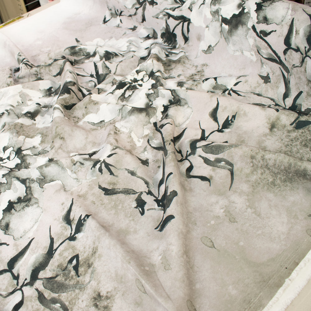 280CM Wide Magnolia Bloom Floral Printed Curtaining/Upholstery Fabric
