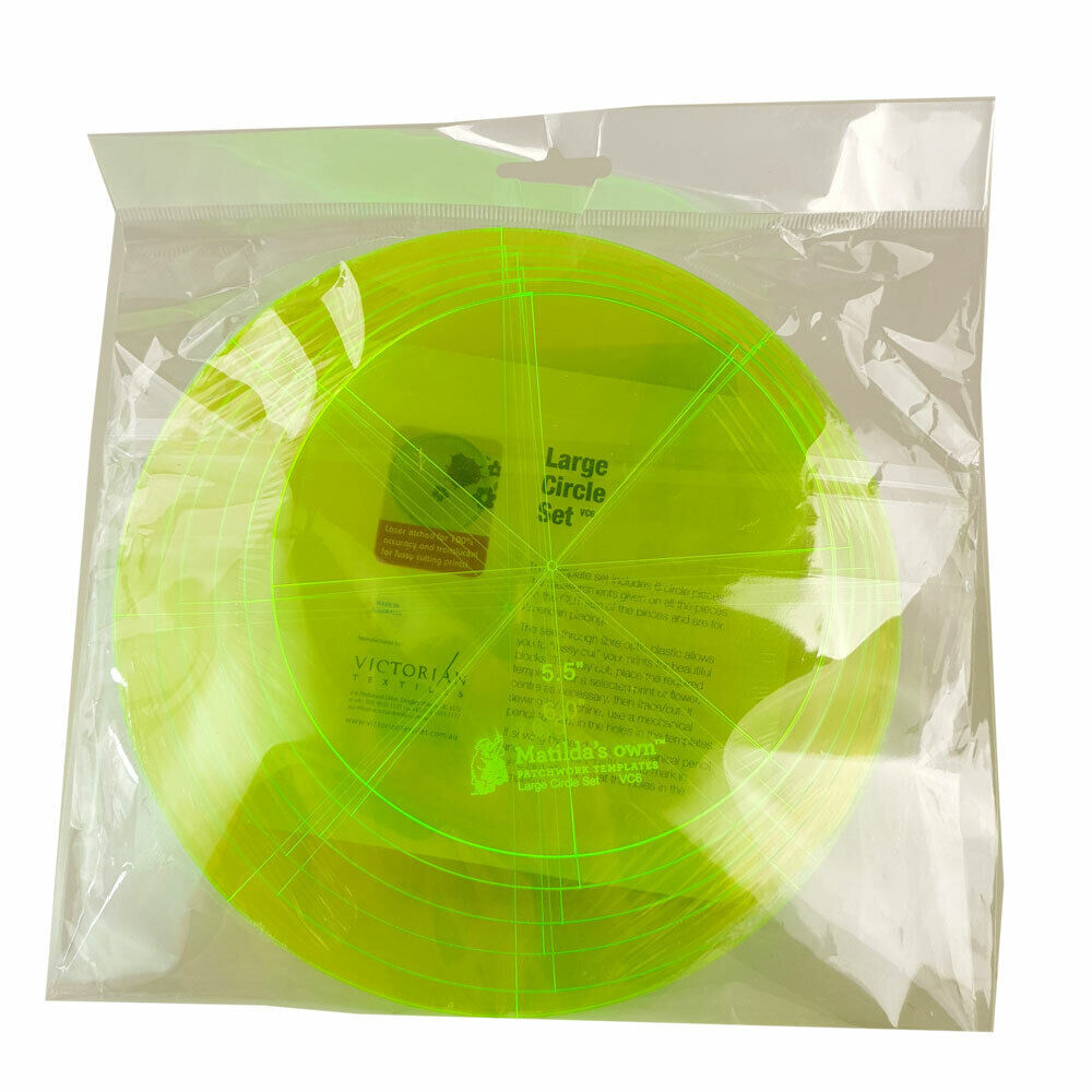 Matilda's Own Large Circle Set Patchwork Template 6 Pieces